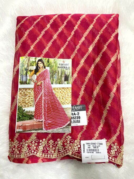 Subhash Basera Chiffon Saree Daily and Occasional Wear - Image 8