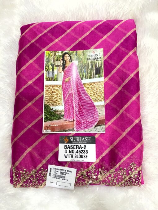 Subhash Basera Chiffon Saree Daily and Occasional Wear - Image 14