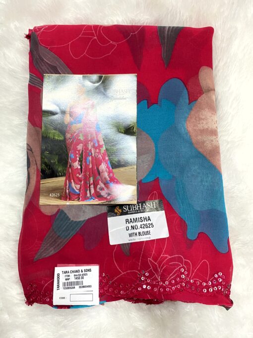 Subhash Ramisha Chiffon Saree Daily and Occasional Wear - Image 6