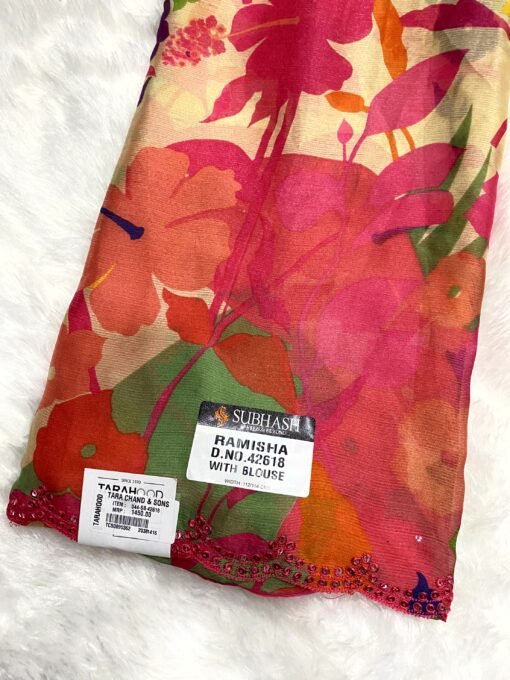 Subhash Ramisha Chiffon Saree Daily and Occasional Wear - Image 11