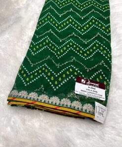 Laxmipati Phulvaari N-2642 Green Chiffon Saree