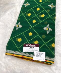 Laxmipati Phulvaari N-2648 Green Chiffon Saree