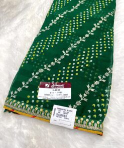 Laxmipati Phulvaari N-2650 Green Chiffon Saree