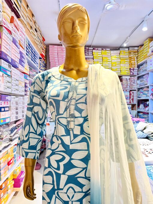 Tarahood Cotton Casual and Partywear Kurti Set - Image 3
