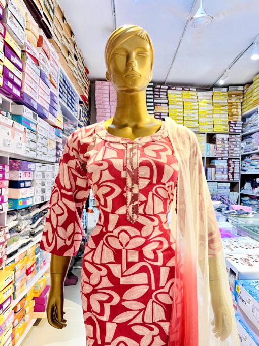 Tarahood Cotton Casual and Partywear Kurti Set - Image 6