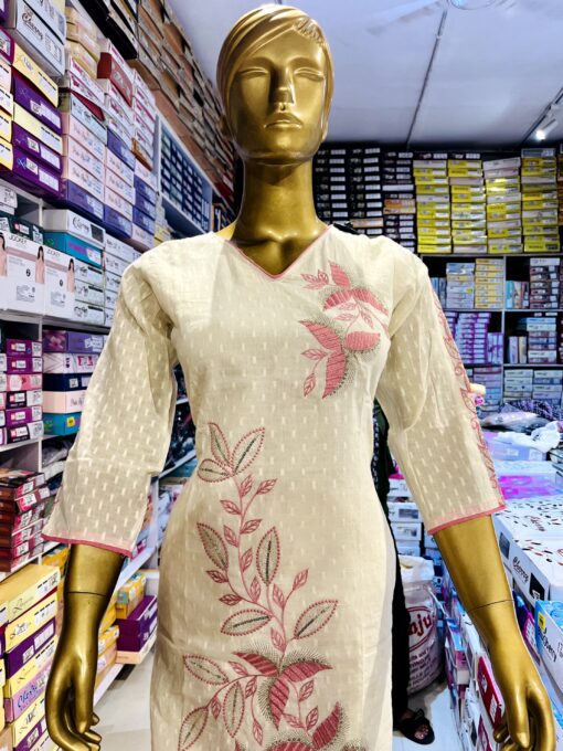 Tarahood Casual and Party Wear Linen Co-ord Set with Beautiful Floral Work - Image 2