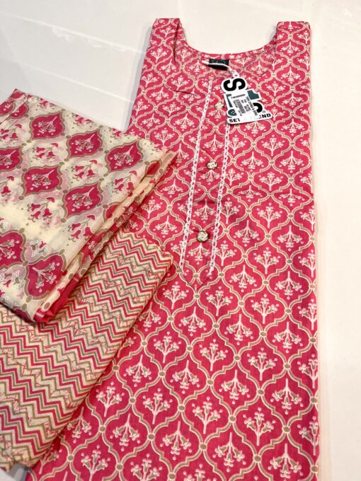 Tarahood Cotton Casual and Partywear Kurti Set - Image 4