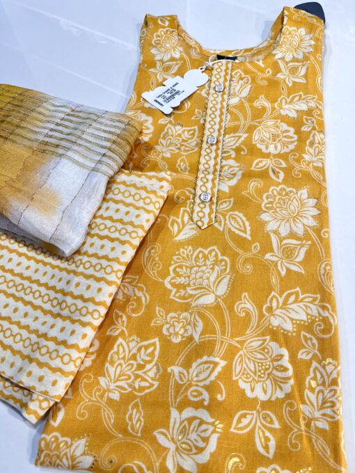 Tarahood Cotton Casual and Partywear Kurti Set - Image 3
