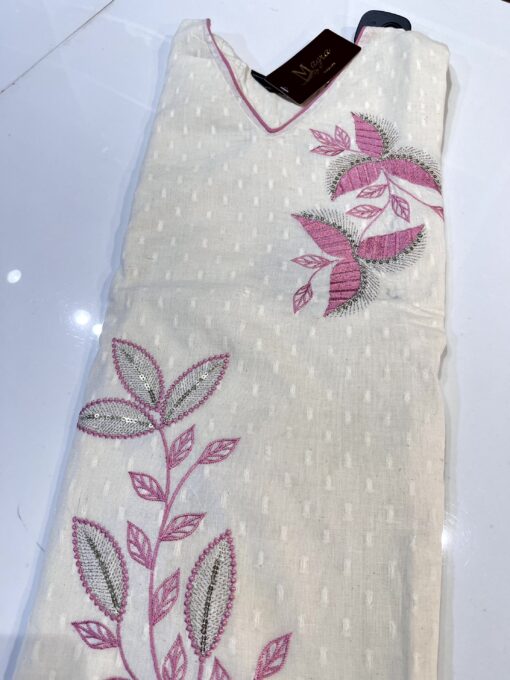Tarahood Casual and Party Wear Linen Co-ord Set with Beautiful Floral Work - Image 3