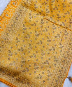 Tarahood Woven Design Jerken Swarovski Pure Silk Kanjeevaram Saree