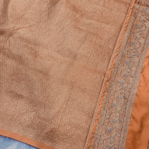 Tarahood Woven Design Jerkan Swarovski Pure Silk Kanjeevaram Saree - Image 4