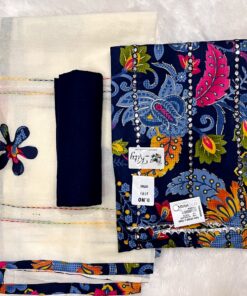 Tarahood Sold Cotton Blend Straight Suit With Dupatta