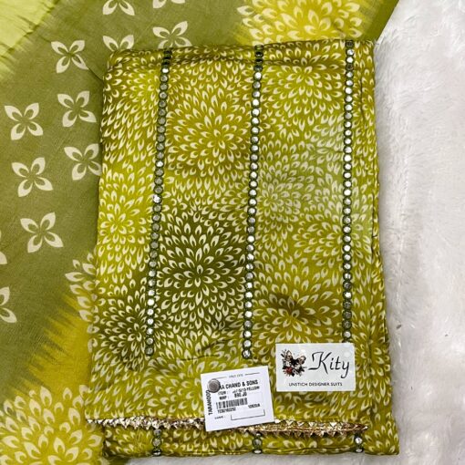 Tarahood Design Cotton Unstitched Printed Suit - Image 2