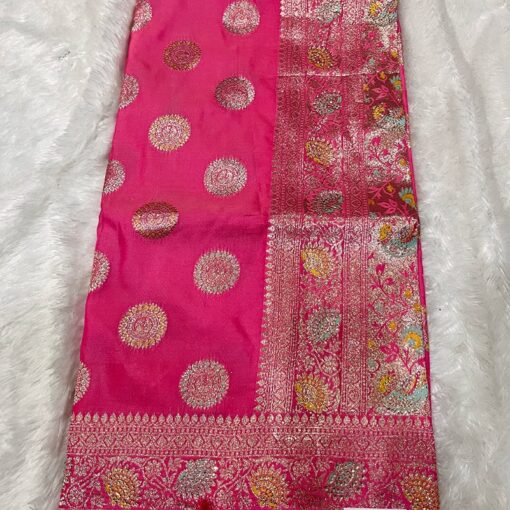 Tarahood Woven Designe Pure Silk Kanjeevaram Saree - Image 9