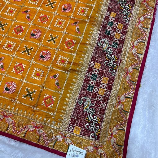 Ethnic Traditional Shubhlabh Soft Silk Emroidery Saree - Image 10