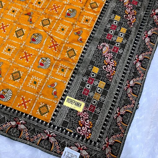 Ethnic Traditional Shubhlabh Soft Silk Emroidery Saree
