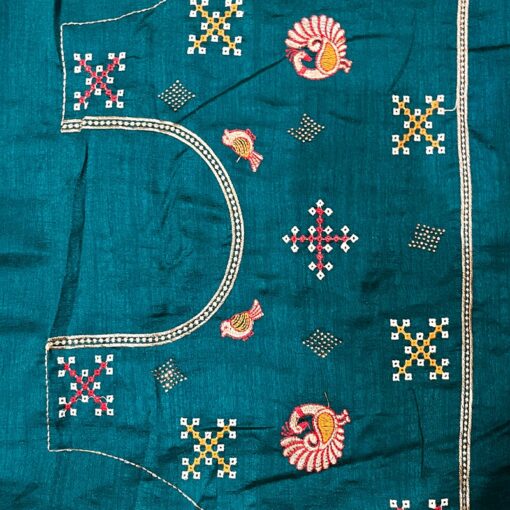 Ethnic Traditional Shubhlabh Soft Silk Emroidery Saree - Image 6