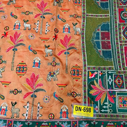 Tarahood Designer Resham Embroidered Silk Saree - Image 10