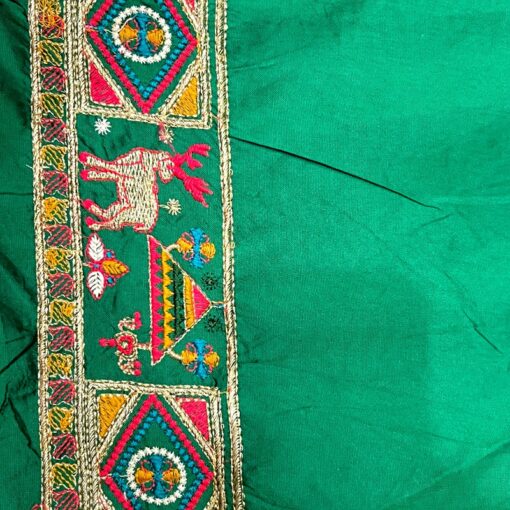 Tarahood Designer Resham Embroidered Silk Saree - Image 8