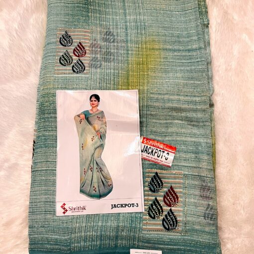 Tarahood Chiffon Saree Daily and Occasional Wear - Image 4