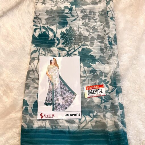 Tarahood Designer Chiffon Daliy wear Saree - Image 8