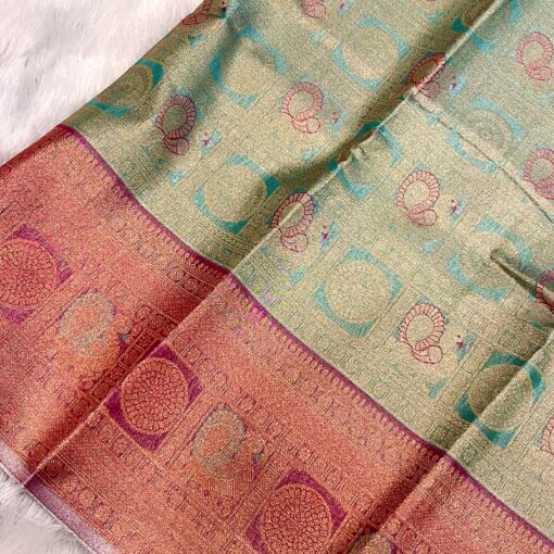 Tarahood Silk Woven Banarasi Saree - Image 5
