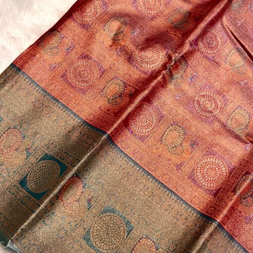 Tarahood Silk Woven Banarasi Saree - Image 11