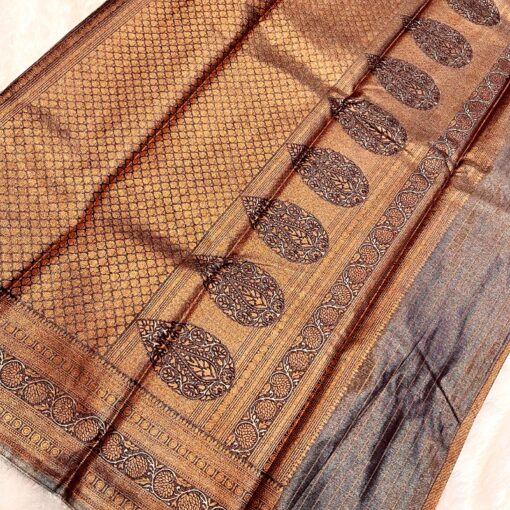Morpich Kanjivaram Soft Silk Saree With Ossam Quality - Image 12