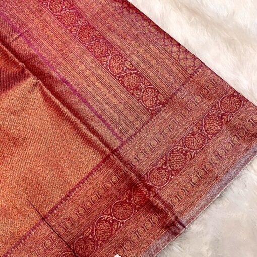 Morpich Kanjivaram Soft Silk Saree With Ossam Quality - Image 5