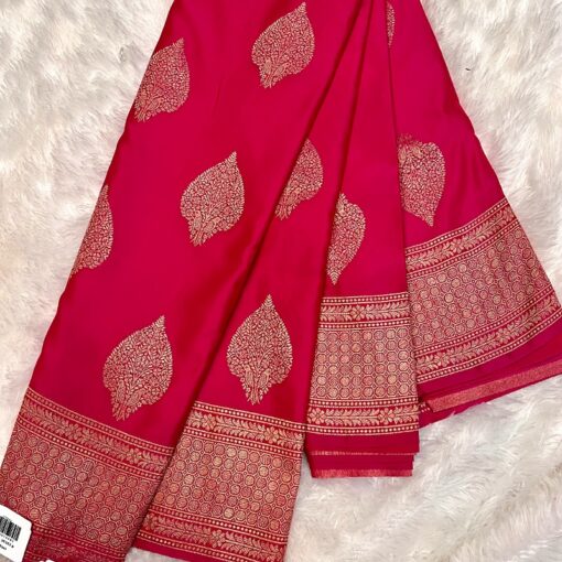 Pure Handloom Banaras Rawmango Silk Saree - Image 5