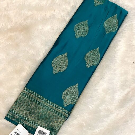 Pure Handloom Banaras Rawmango Silk Saree - Image 4