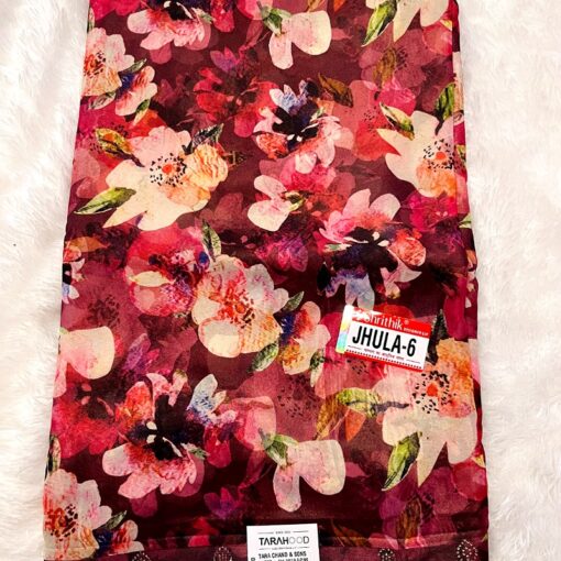 Tarahood Flower Printed Saree Daliy And Occasional wear - Image 8