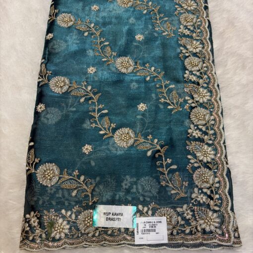 Tarahood Wedding Wear Organza Zari Work Saree