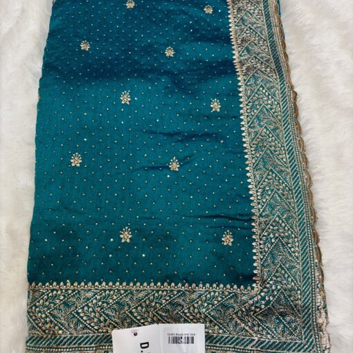 Tarahood Vichitra Silk Party Wear Saree - Image 9