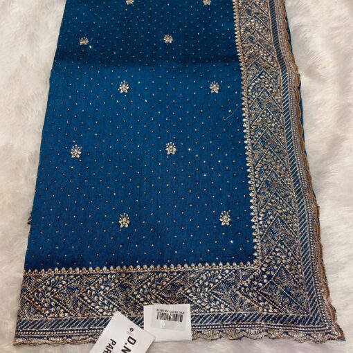 Tarahood Vichitra Silk Party Wear Saree - Image 7