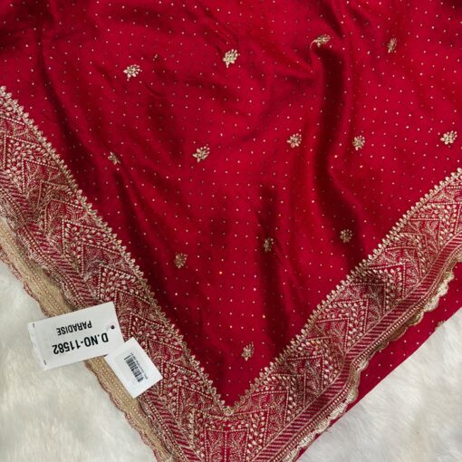 Tarahood Vichitra Silk Party Wear Saree - Image 3