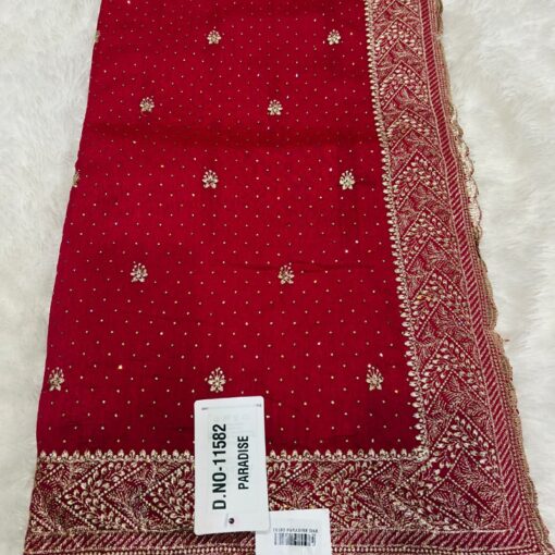 Tarahood Vichitra Silk Party Wear Saree