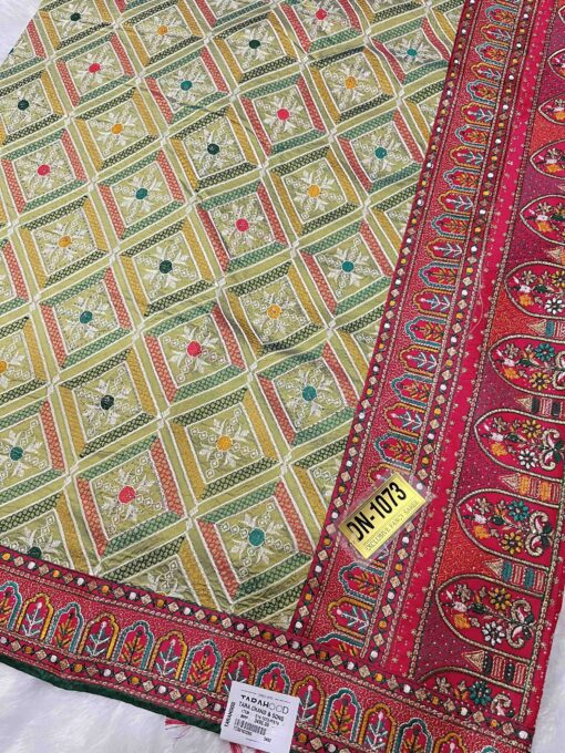 Tarahood Pure Katan Silk Banarasi Patola Saree
