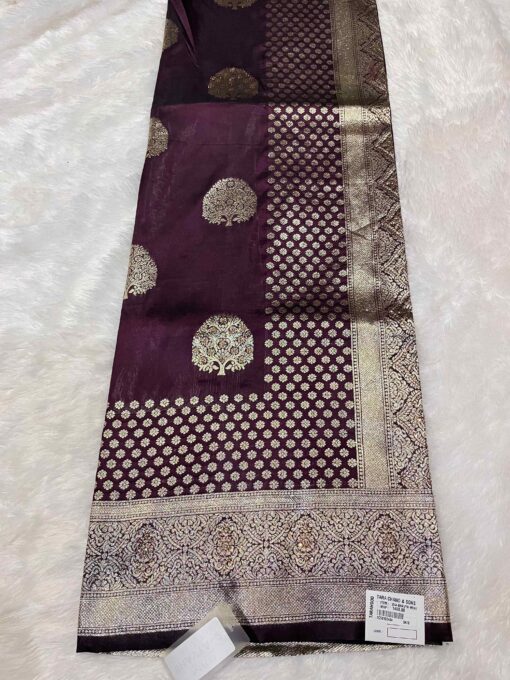 Tarahood Georgette Silk Saree with Contrast Pallu - Image 10