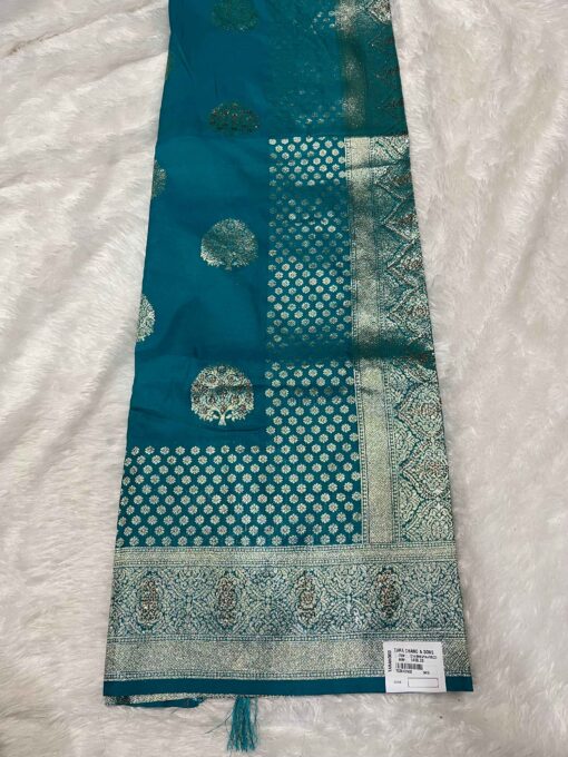 Tarahood Georgette Silk Saree with Contrast Pallu - Image 2