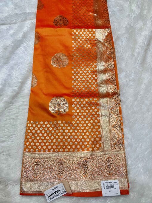Tarahood Georgette Silk Saree with Contrast Pallu - Image 6