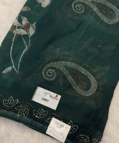 Tarahood Midnight Elegance Paisley Stone Work Daliy Wear saree