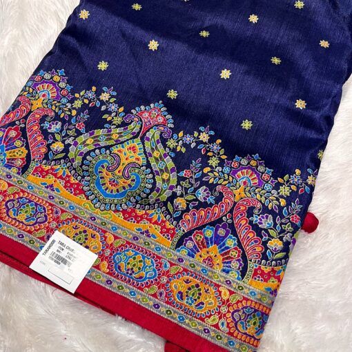 Tarahood Kreshva Sugandha Weaved Royal Silk Saree - Image 4