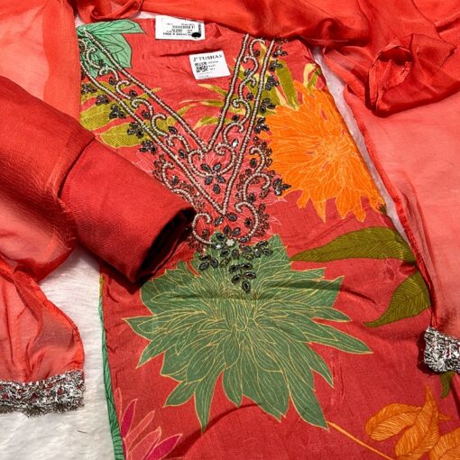 Tarahood Designer and Handwork Party and Casual Wear Printed Suit - Image 3