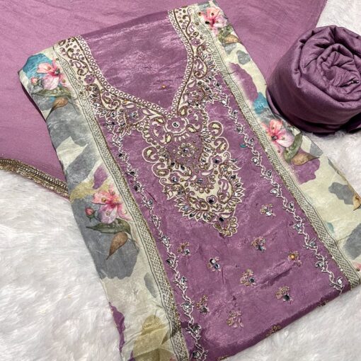 Tarahood Designer And Mirro Work Party Wear Cotton Suit
