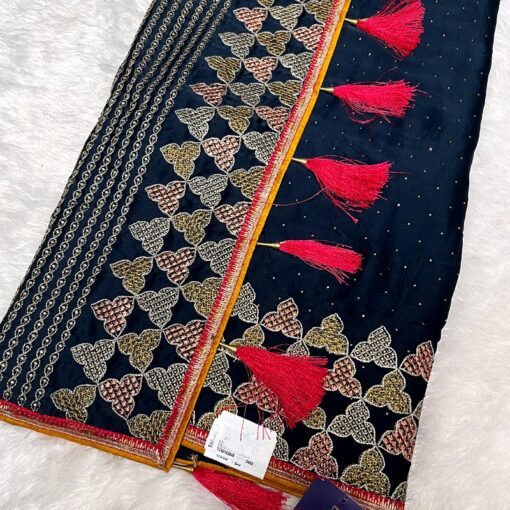 Tarahood Designer Satin Crepe  Saree and Occasional Wear - Image 9