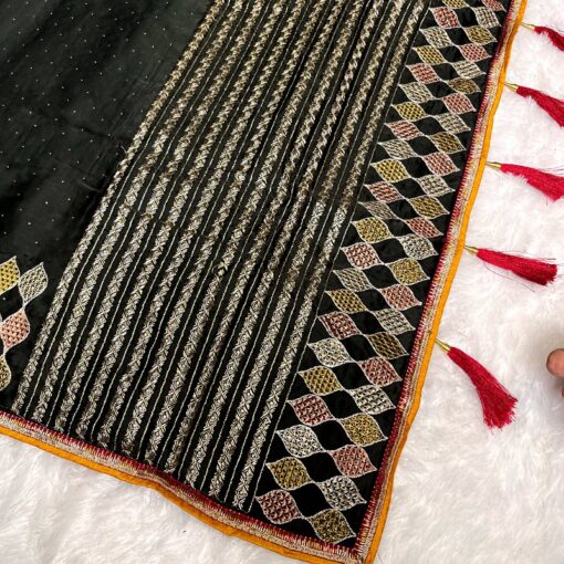 Tarahood Designer Satin Crepe  Saree and Occasional Wear
