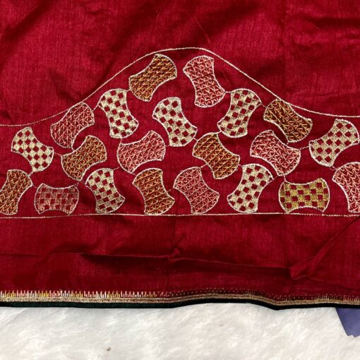 Tarahood Designer Satin Crepe  Saree and Occasional Wear - Image 4