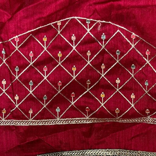Tarahood Vichitra Silk Party Wear Saree - Image 4