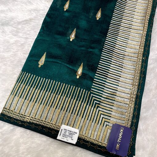 Tarahood Vichitra Silk Party Wear Saree - Image 4